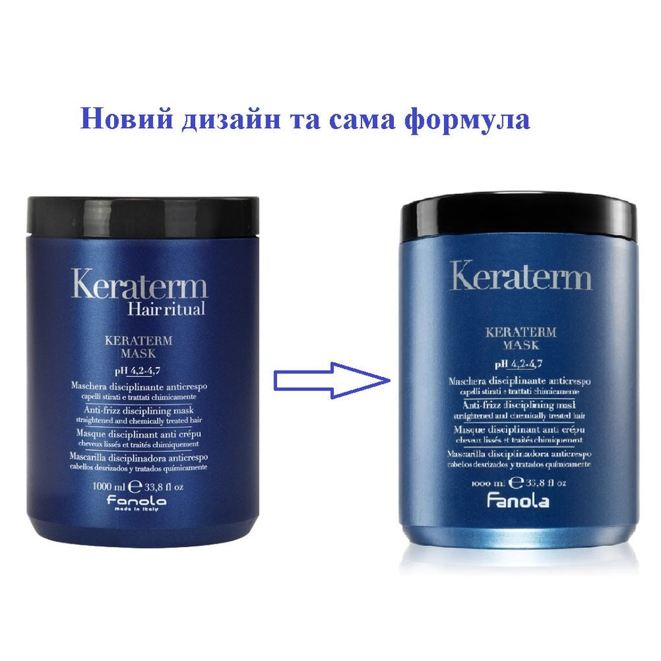 Fanola Keraterm Mask – keratin sonrası anti-frizz qidalandırıcı maska 300 ml