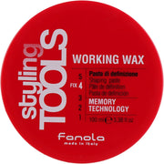 Fanola Styling Tools Working Wax saç mumu, 100 ml — orta güclü fiksasiya
