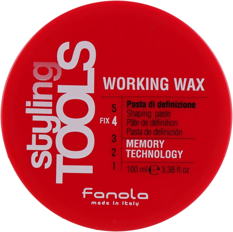 Fanola Styling Tools Working Wax saç mumu, 100 ml — orta güclü fiksasiya
