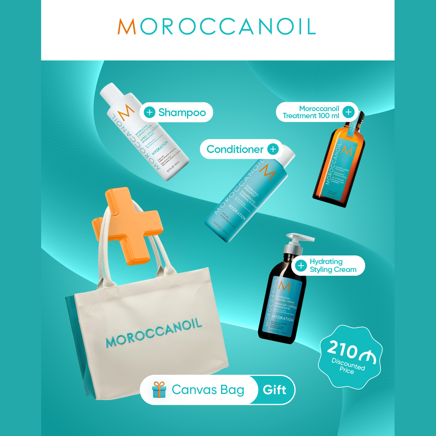 Saç üçün dəst (+ Canvas Bag hədiyyə)