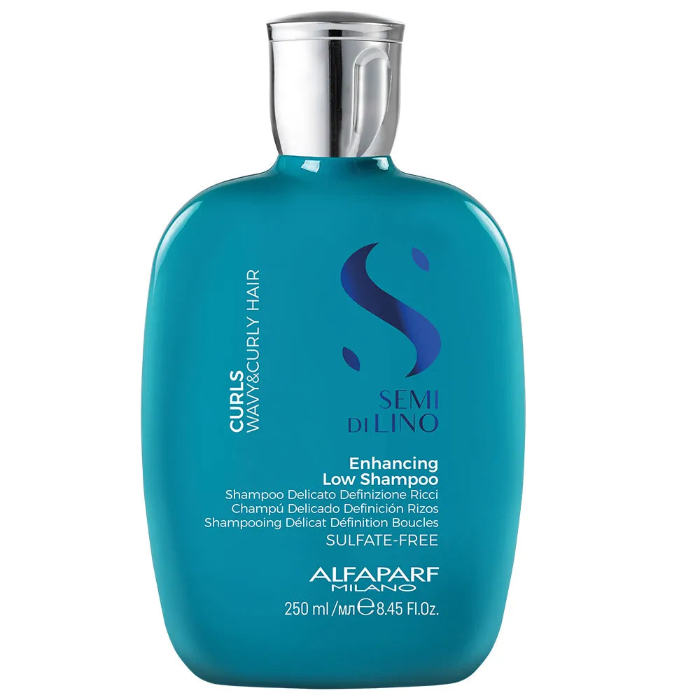 Alfaparf Milano Semi Di Lino Curls Enhancing Low Shampoo 250 ml – Qıvrım Saçlar üçün Sulfatsız Şampun