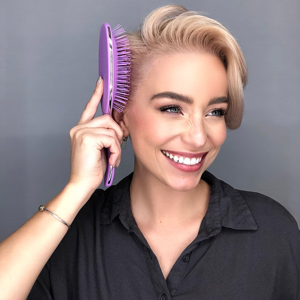 Purple Reign Detangle Brush dolaşıqsız daranma darağı