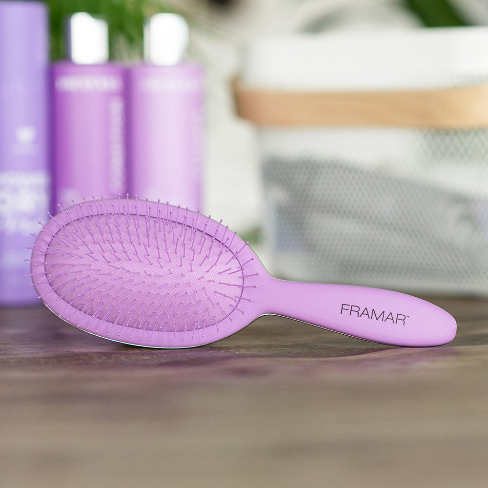 Purple Reign Detangle Brush dolaşıqsız daranma darağı