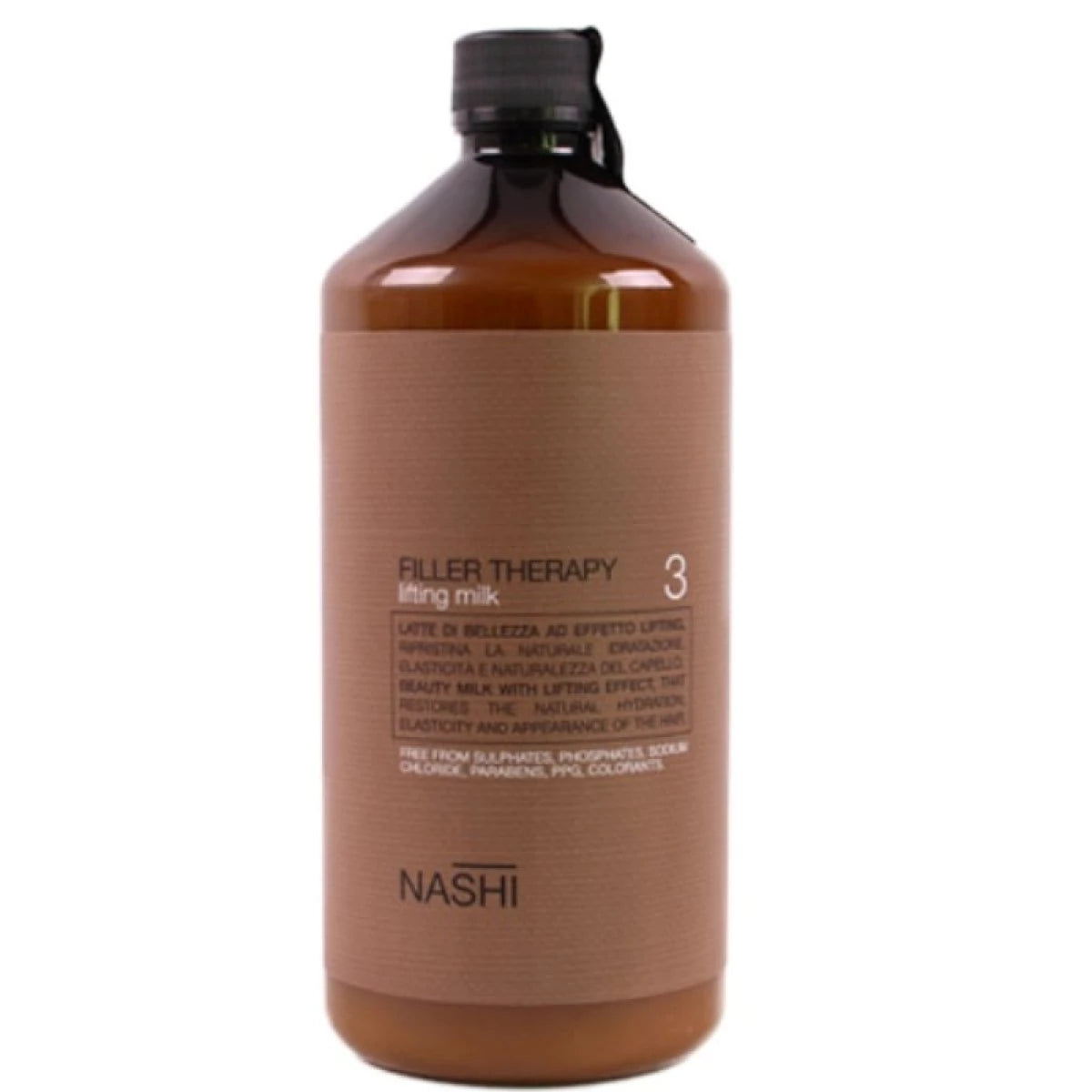 Nashi Filler Therapy 3 Lifting Milk 1000 ml zədələnmiş saçlar üçün professional lifting milk