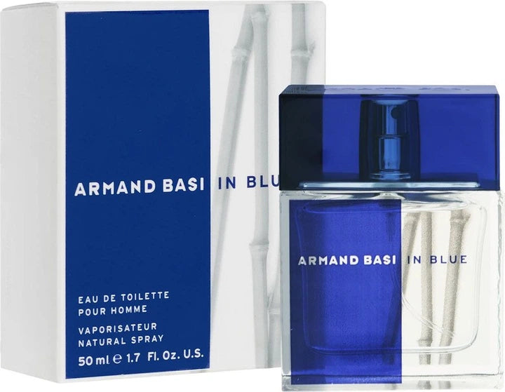 Armand Basi In Blue Eau de Toilette 50ml bottle with box (fresh aromatic woody men's fragrance)

