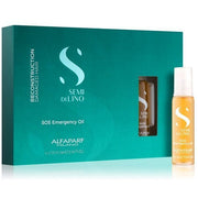 Alfaparf Semi Di Lino SOS Emergency Oil 6×13 ml – zədələnmiş saçlar üçün bərpaedici yağ ampulları
