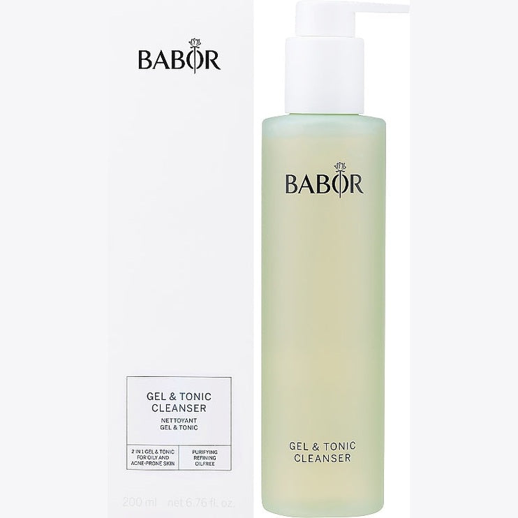 Babor Gel & Tonic Cleanser 200 ml – yağlı və problemli dəri üçün 2-in-1 təmizləyici gel-tonik
