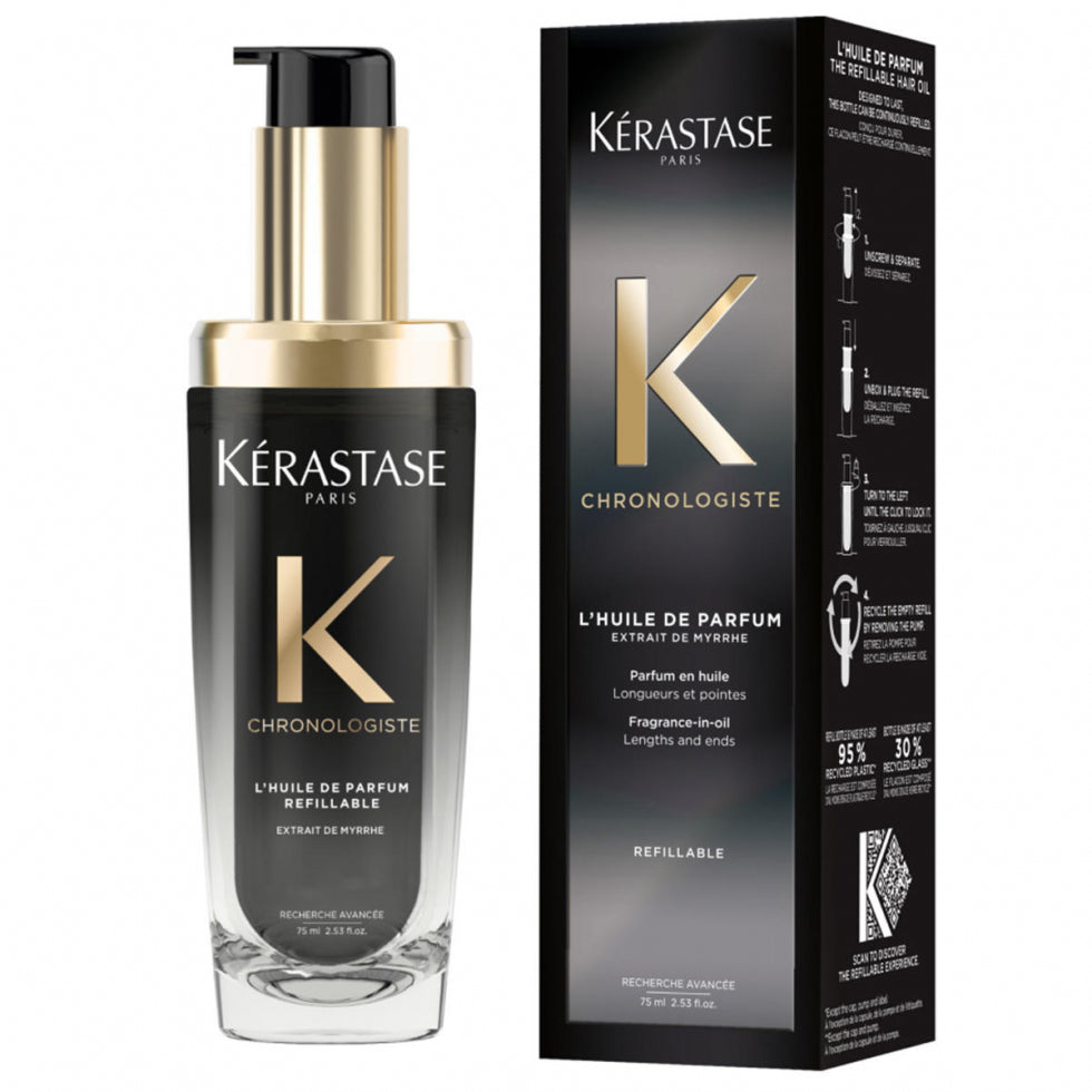 Kérastase Chronologiste L’Huile de Parfum 75 ml – Uclar & Uzunluqlar üçün Parfüm Yağı
