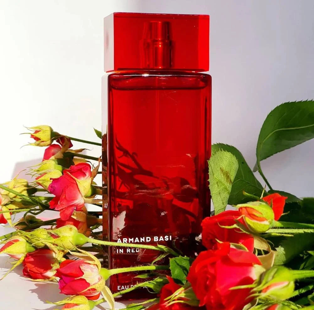 Armand Basi In Red Eau de Parfum 100ml bottle (romantic floral fruity women's fragrance)
