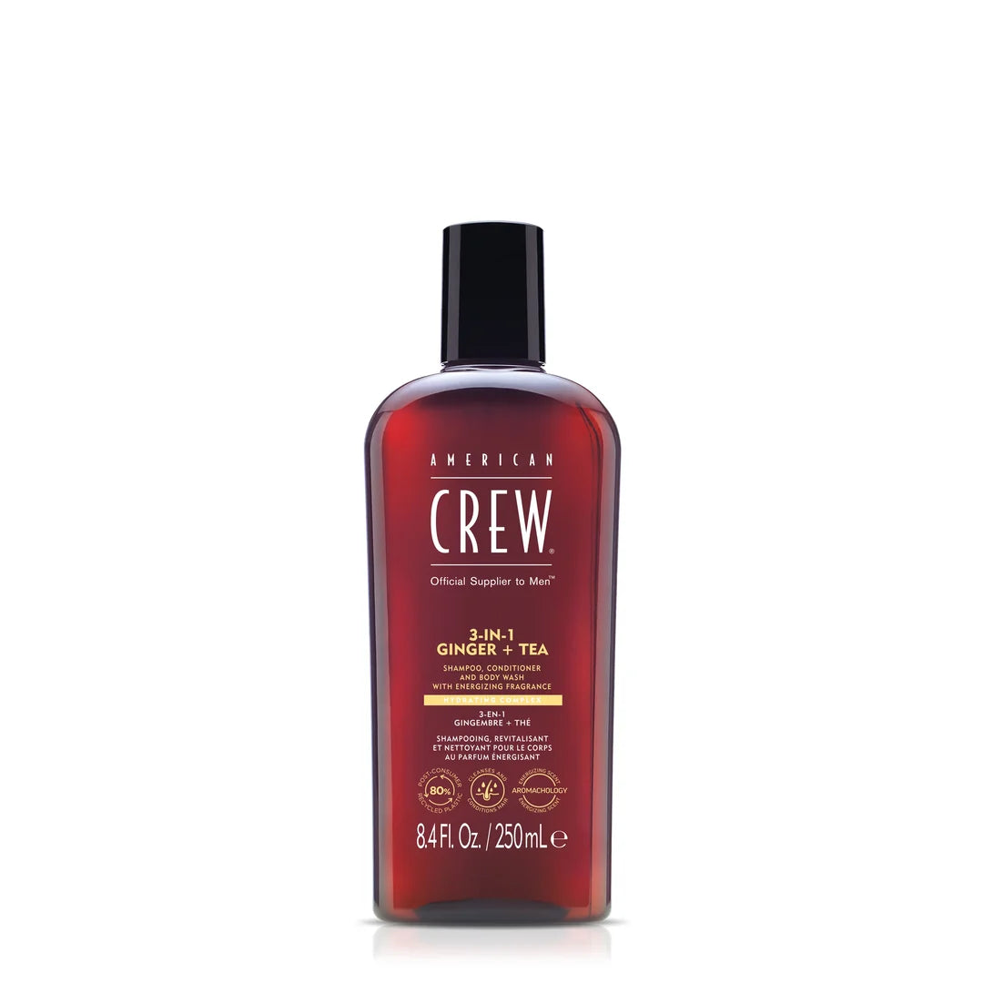 American Crew 3-in-1 Ginger + Tea kişilər üçün 3-ü 1-də qulluq vasitəsi 250 ml