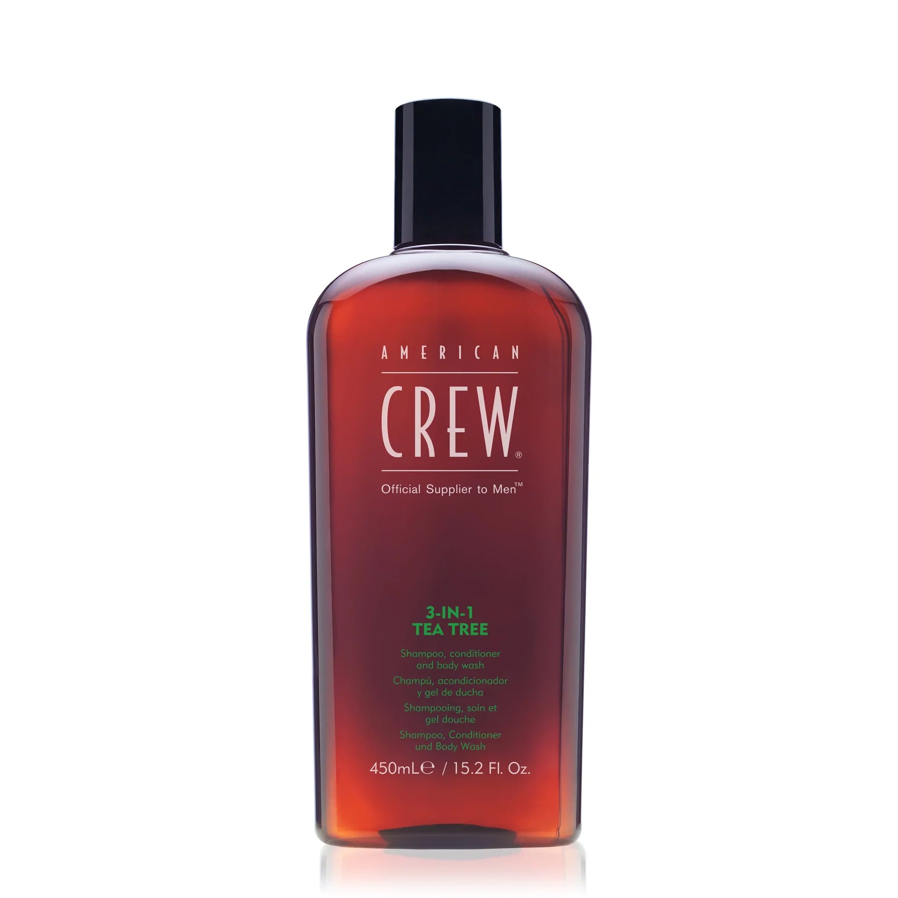 American Crew 3-ü 1-də Tea Tree kişi şampunu və duş geli