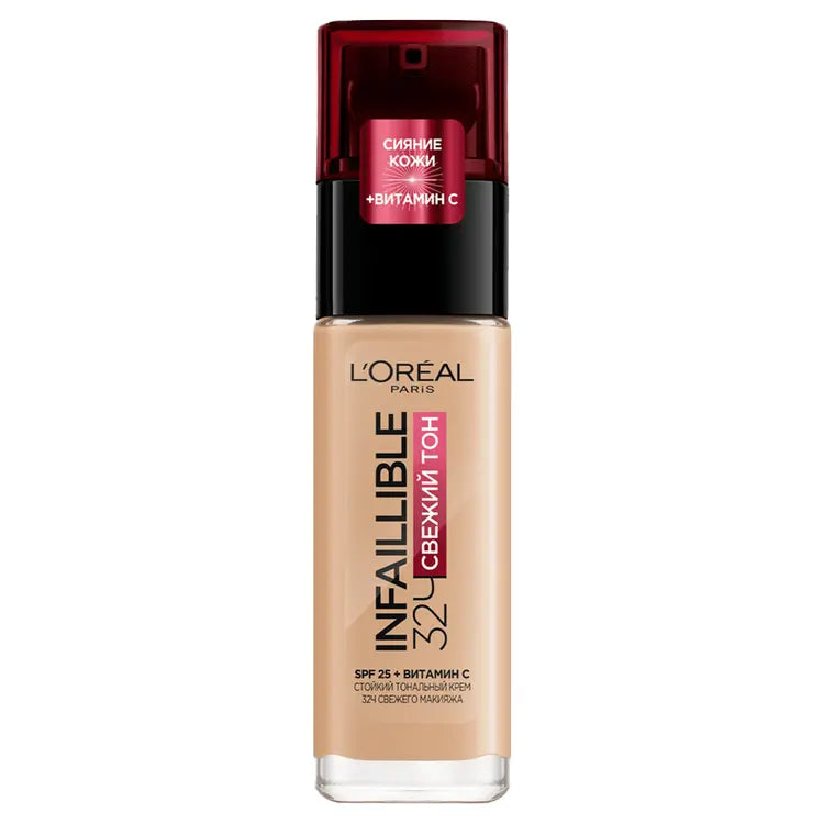 Loreal Paris Infaillible 32L Fresh Wear SPF 25 30 ml – uzunmüddətli parlaq tonal krem
