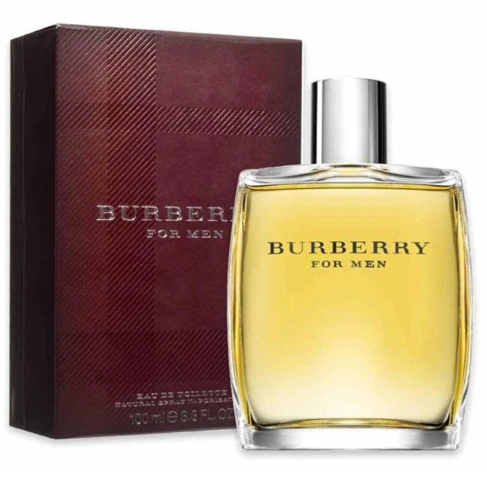 Burberry for Men Eau de Toilette 100 ml bottle and box (classic men’s fragrance)
