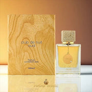 Armaf Club de Nuit Oud Parfum 105ml bottle and box (gold edition)
