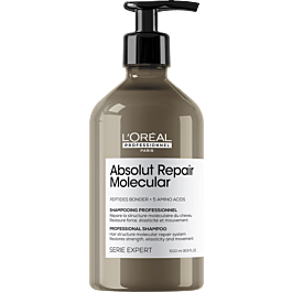 Professional shampoo for molecular restoration of damaged hair structure
 Loreal Professionnel Serie Expert Absolut Repair Molecular Shampoo 300 ml