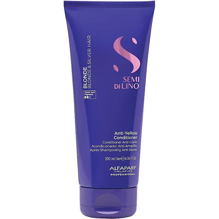 Alfaparf Semi Di Lino Blonde Anti-Yellow Conditioner 200 ml – sarı tonlara qarşı kondisioner (Daraq Store, Bakı)
