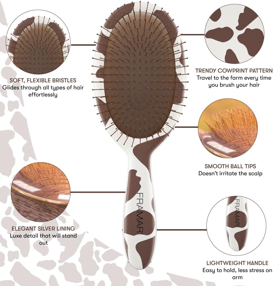 Framar Detangling Brush “Yeehaw” – dolaşıqsız daranma darağı