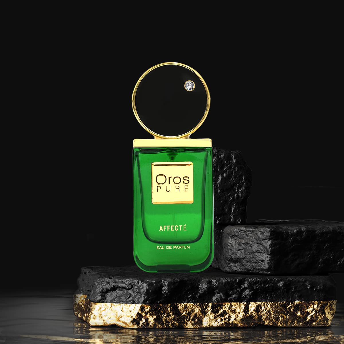 Oros Pure Afecté Eau de Parfum green bottle (fresh modern fragrance)
