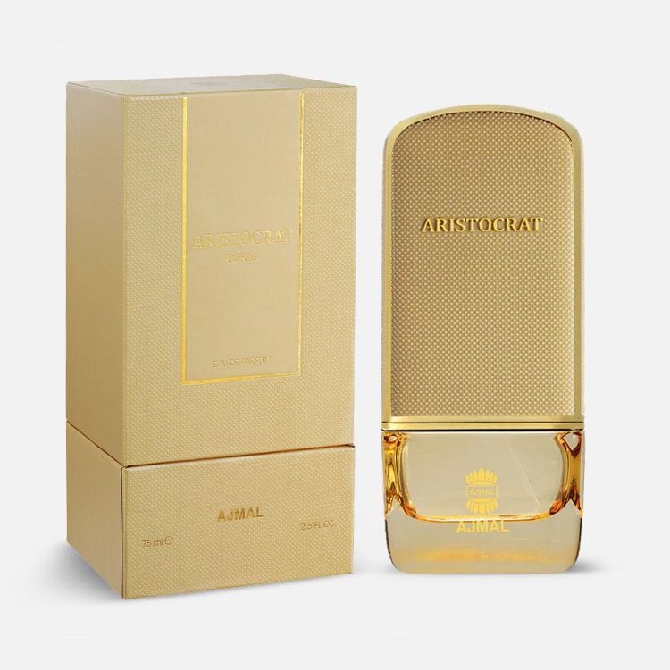 AJMAL Aristocrat Gold 75 ml kişi parfümü flakonu
