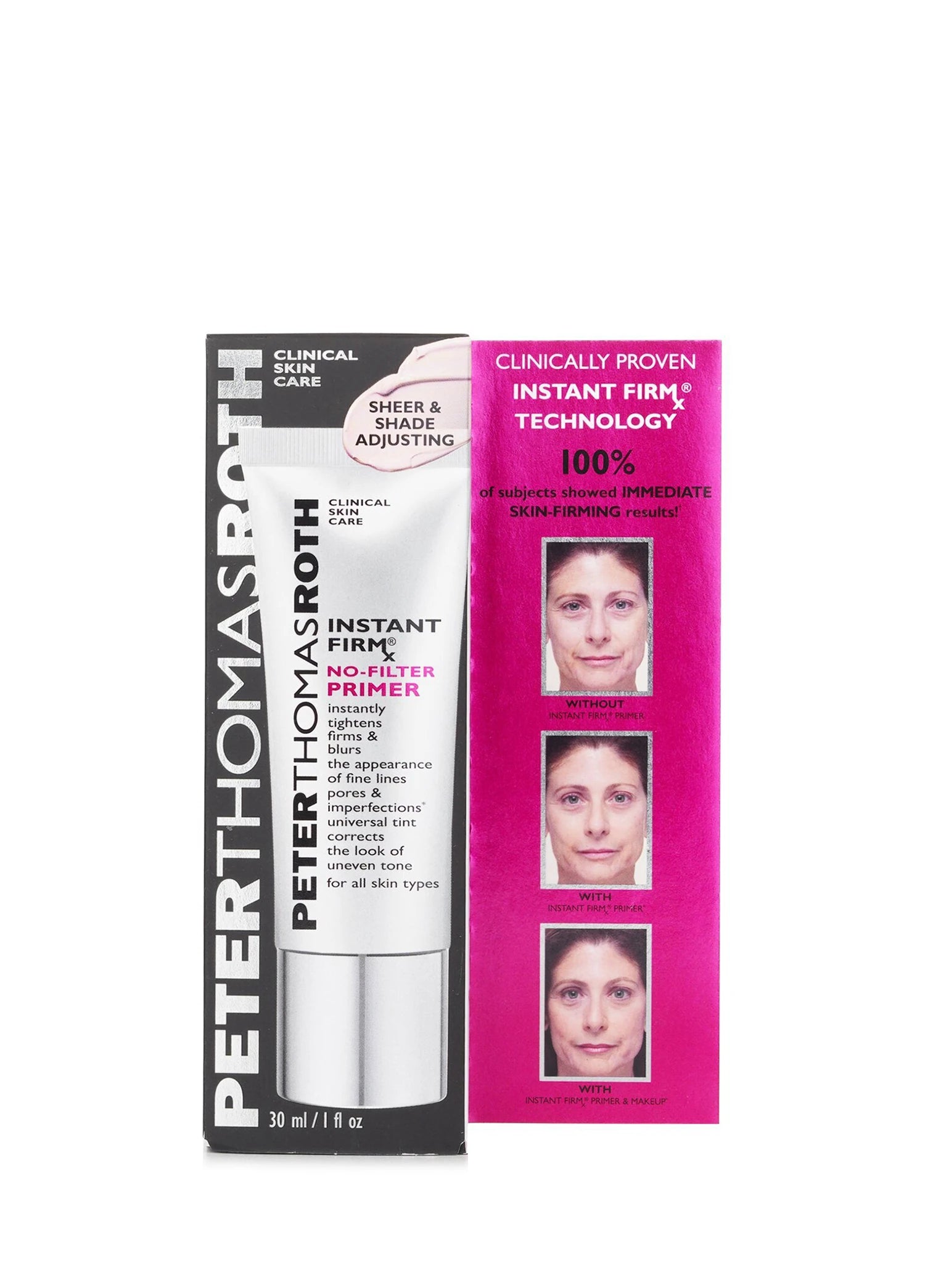 Peter Thomas Roth Instant FirmX No-Filter Primer 30 ml dərini hamar göstərən və tonu vizual bərabərləşdirən primer