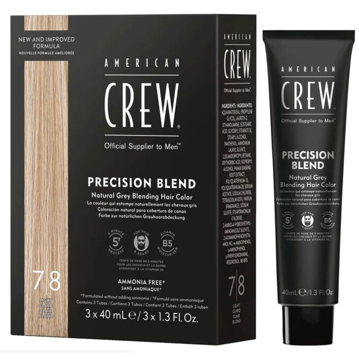 American Crew Precision Blend kişi saç boyası 3x40 ml