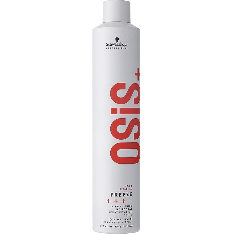 Schwarzkopf Osis+ Freeze 500 ml – güclü fiksasiya saç lakı (bütün saç tipləri)
