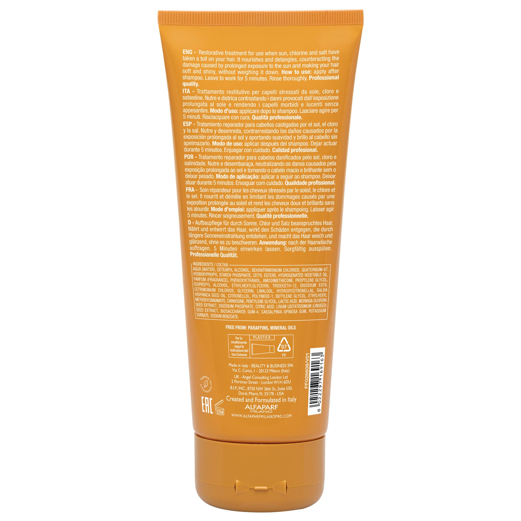Alfaparf Günəşdən Sonra Saçlar Üçün Baxım Kremi 200 ml