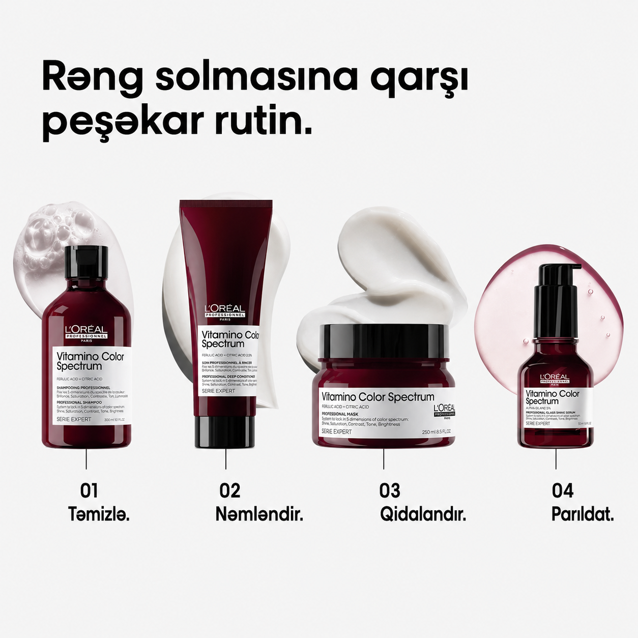 Boyalı saçlar üçün rəng qoruyucu maska