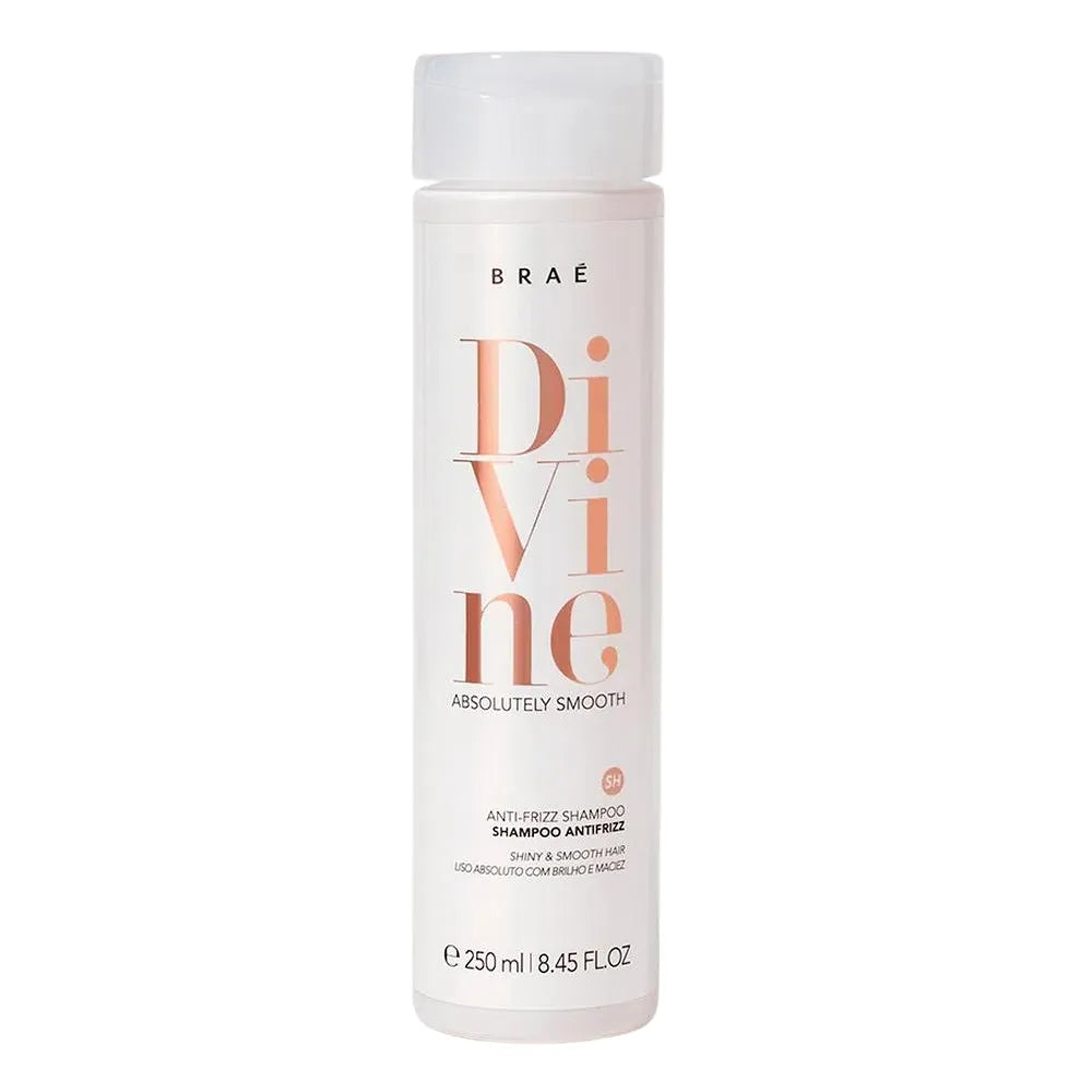 BRAÉ Divine Absolutely Smooth Anti-Frizz Shampoo 250 ml quru və frizzli saçlar üçün hamarlaşdırıcı şampun