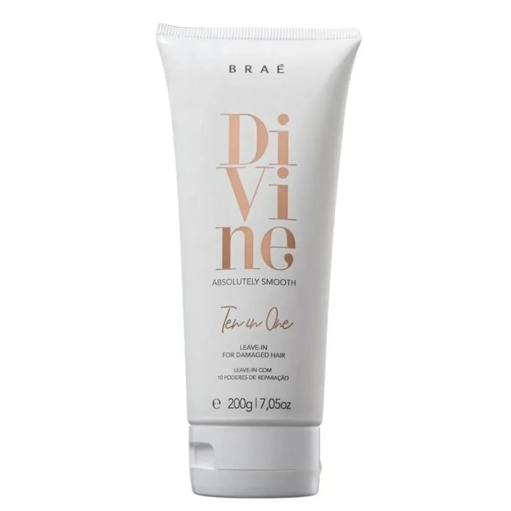 BRAÉ Divine Absolutely Smooth Ten in One Leave-In 200g zədələnmiş saçlar üçün bərpaedici krem