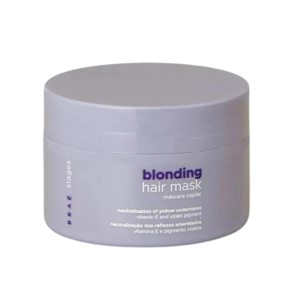 BRAÉ Stages Blonding Hair Mask 200g sarı və açılmış saçlar üçün tonlaşdırıcı maska