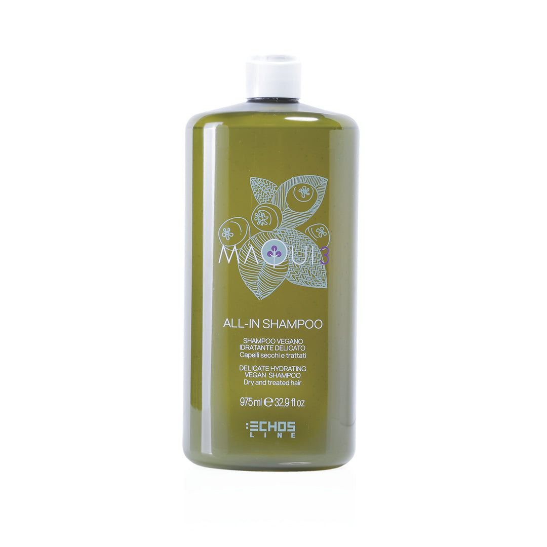 Quru və işlənmiş saçlar üçün nəmləndirici vegan professional şampun 975 ml