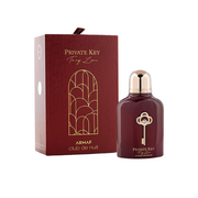 Armaf Club de Nuit Private Key To My Love Extrait de Parfum 100 ml bottle with burgundy box, gold key emblem
