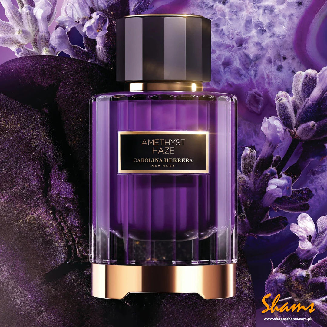 Carolina Herrera Amethyst Haze Eau de Parfum Unisex 100 ml purple perfume bottle with box