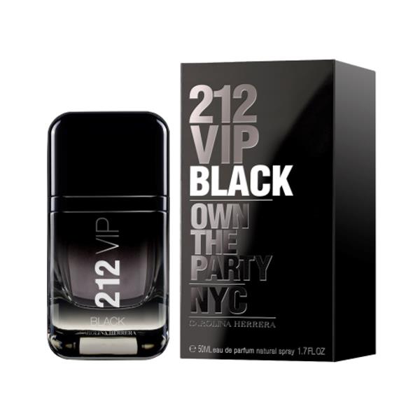 Carolina Herrera 212 VIP Black Eau de Parfum for Men 50 ml perfume bottle with box