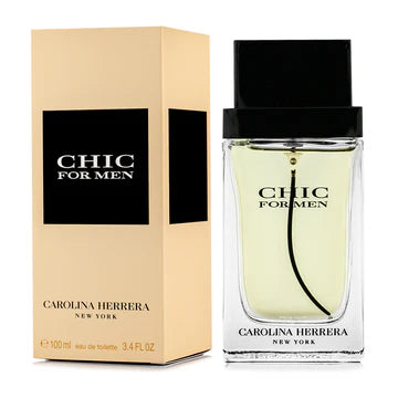 Carolina Herrera Chic For Men Eau de Toilette 100 ml perfume bottle with box