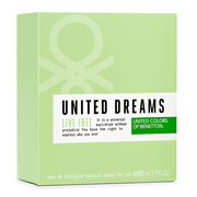 United Dreams Live Free EDT 80ml women's fragrance bottle with box on white background