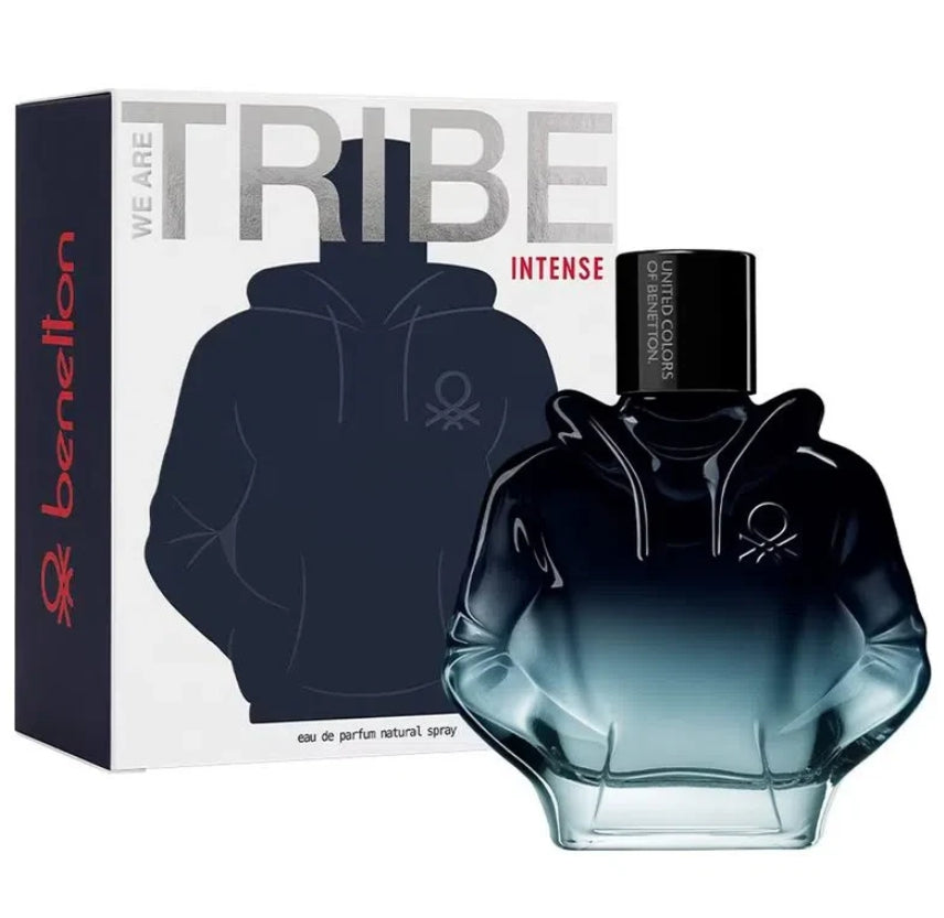 We Are Tribe Intense EDP 90ml men's fragrance bottle with box on white background