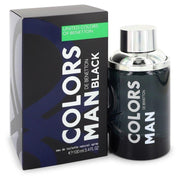 Benetton Colors Man Black EDT perfume bottle and box
