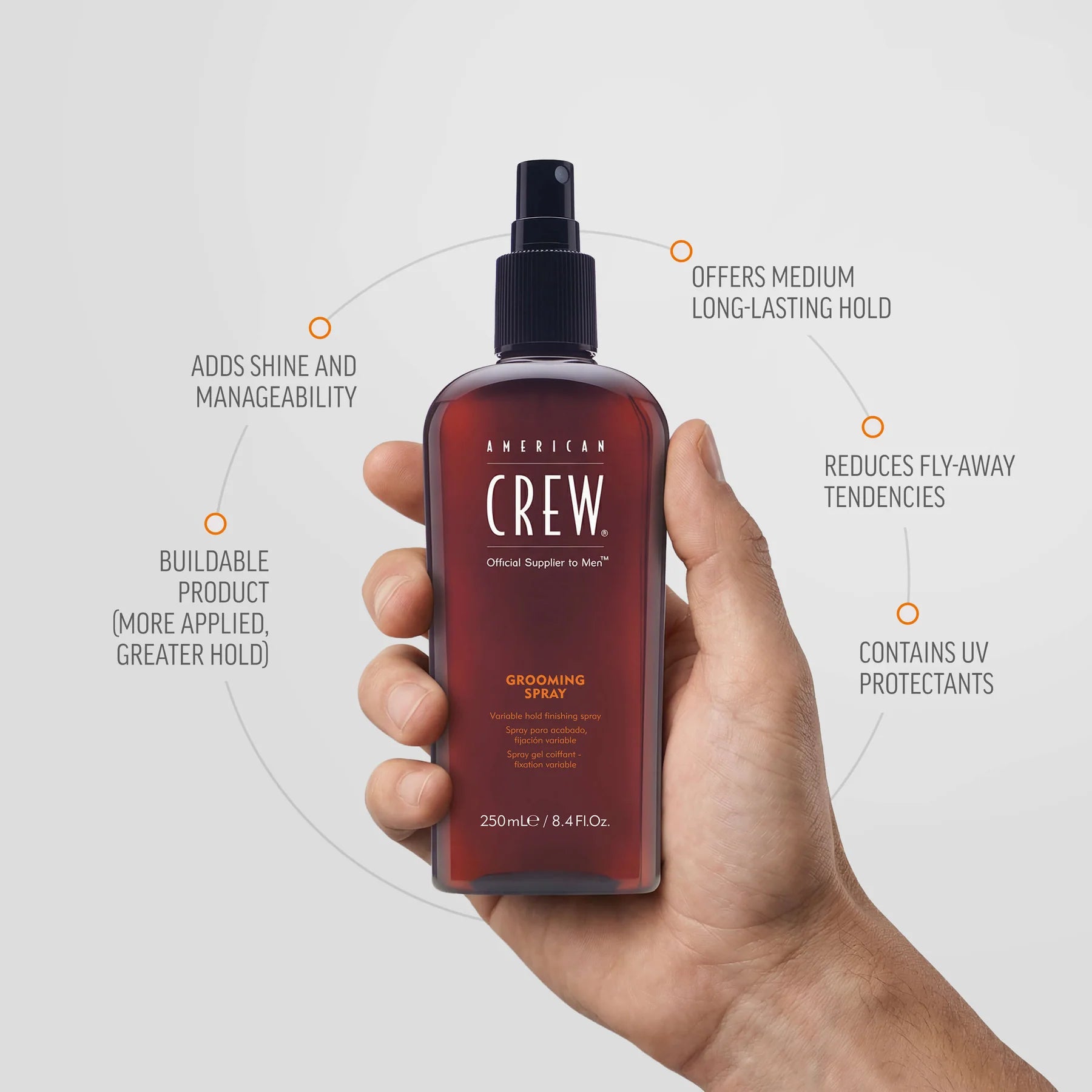 American Crew kişilər üçün dəyişən tutumlu saç spreyi 250 ml