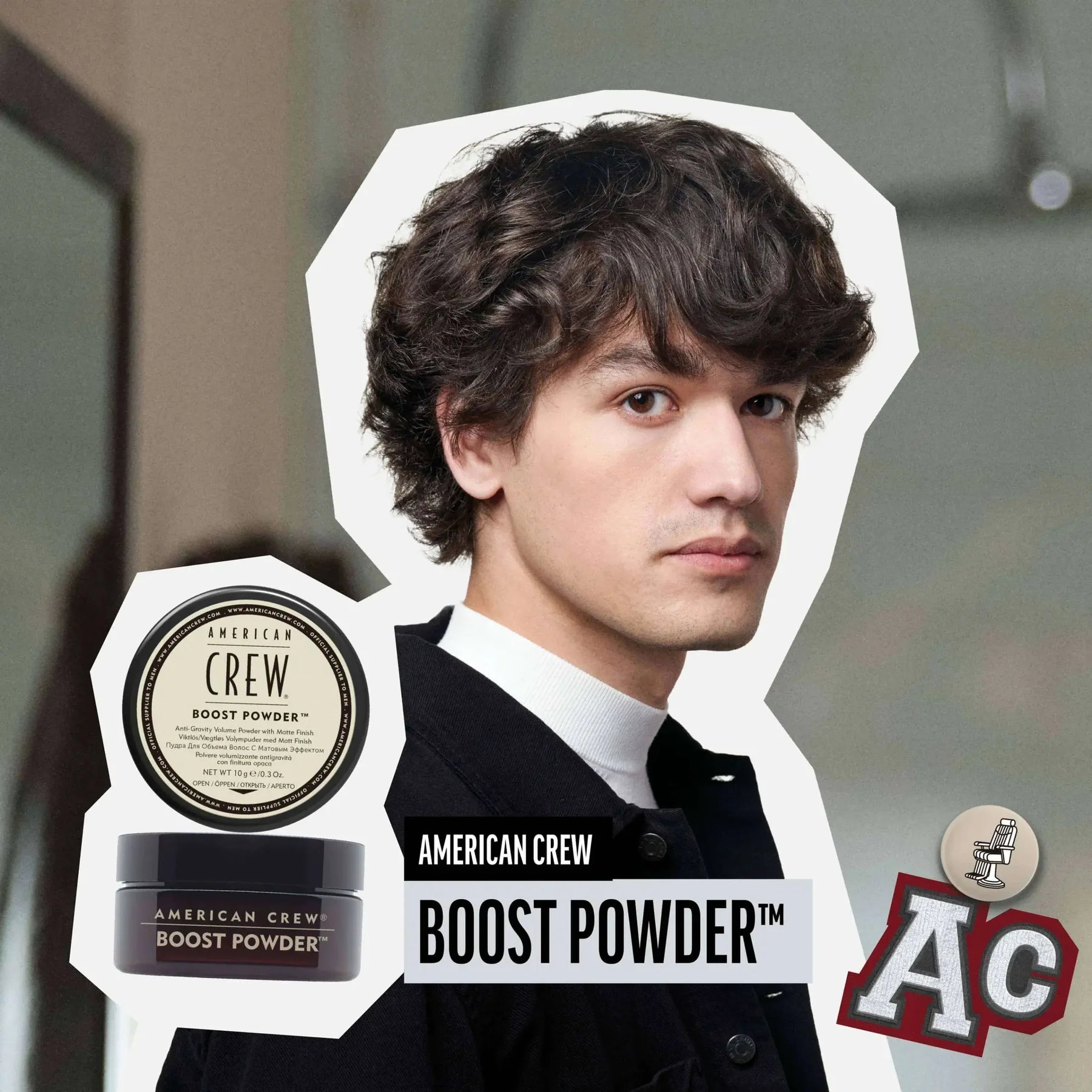 American Crew Boost Powder saç üçün həcm verən mat pudra 10 g / 20 g
