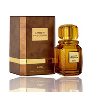 Ajmal Amber Precious Eau de Parfum şüşə və qutusu – kəhrəba notlu premium niş ətir
