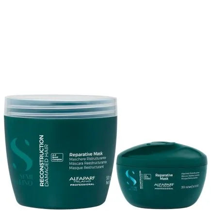 Zədələnmiş Saçlar Üçün Bərpaedici Maska Alfaparf Milano Semi Di Lino Reparative Mask 200 ml