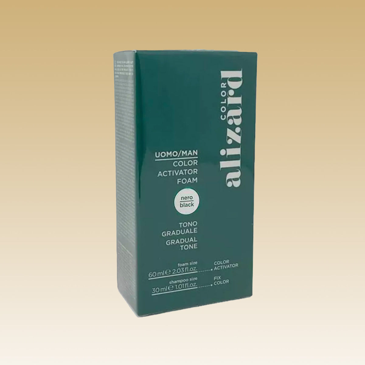 Alizard Color Activator Foam Black kişi saçları üçün rəngləndirici köpük 60 ml + 30 ml