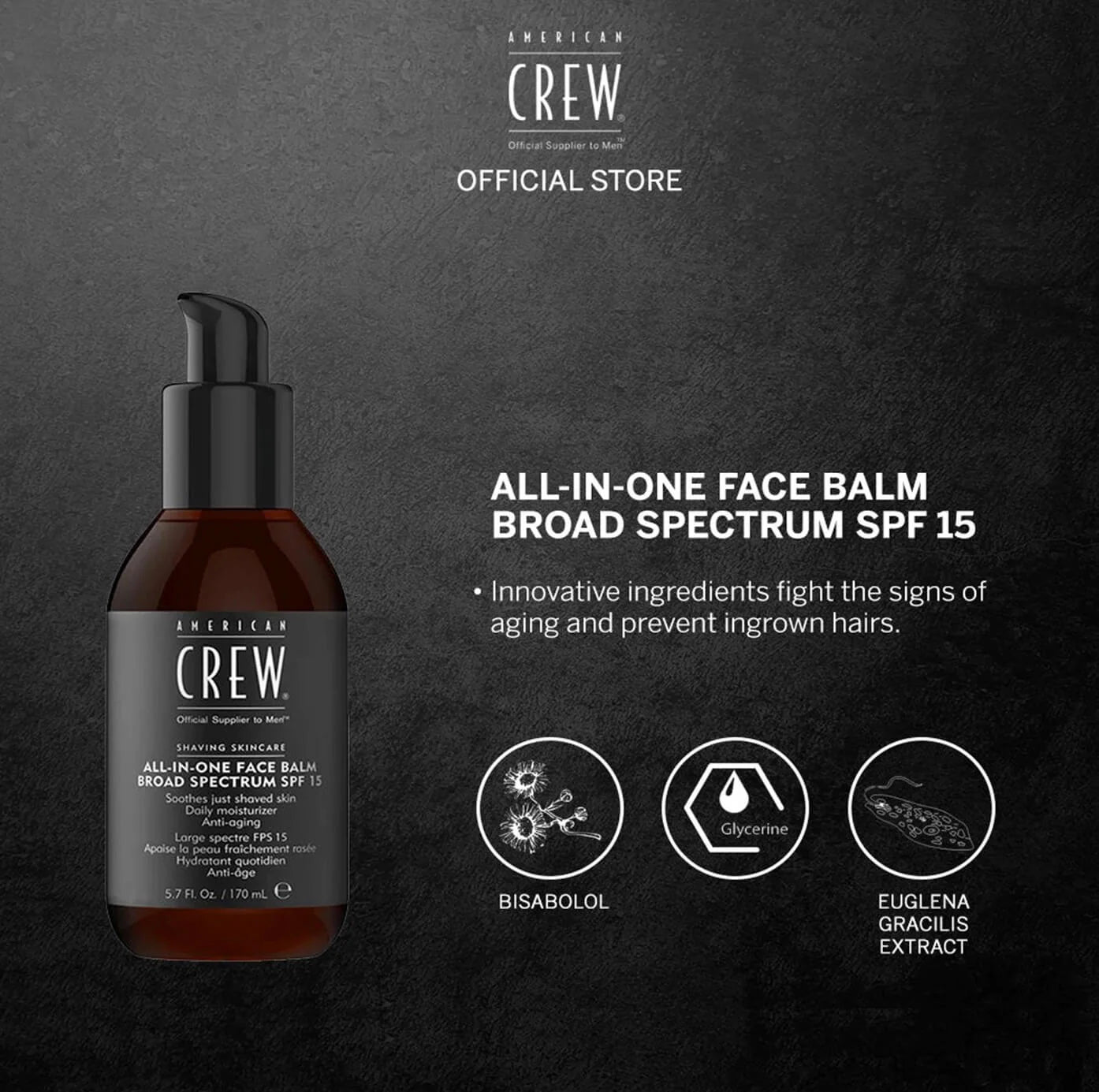 American Crew kişilər üçün SPF 15 üz balzamı 170 ml