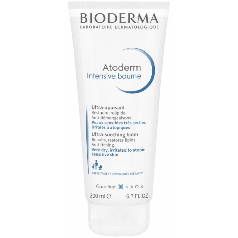 Bioderma Atoderm Intensive Baume 200 ml çox quru və atopik həssas dəri üçün sakitləşdirici bədən balzamı
