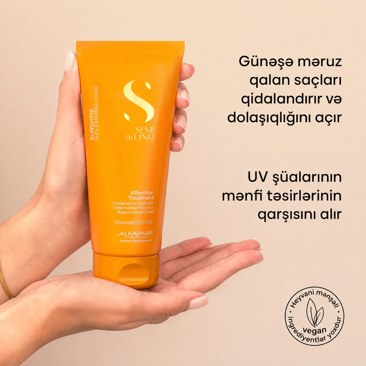 Alfaparf Günəşdən Sonra Saçlar Üçün Baxım Kremi 200 ml