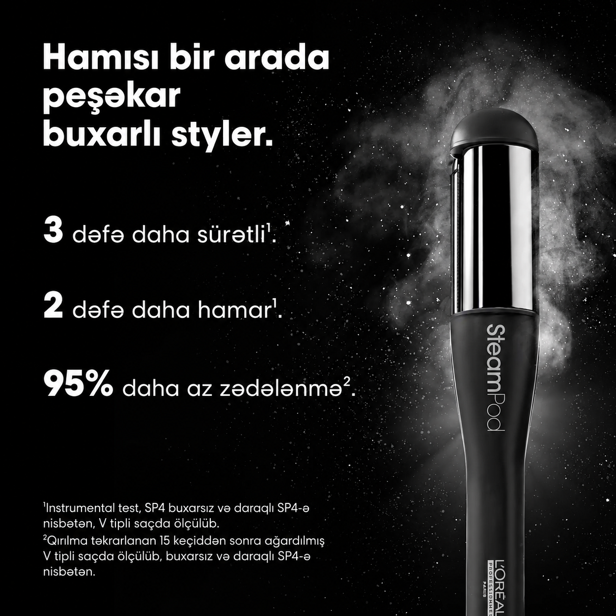 L’Oréal Professionnel SteamPod 4 Buxarlı Saç Düzləşdirici və Stayler