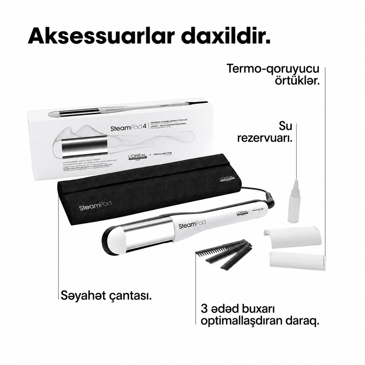 L’Oréal Professionnel SteamPod 4 Buxarlı Saç Düzləşdirici və Stayler