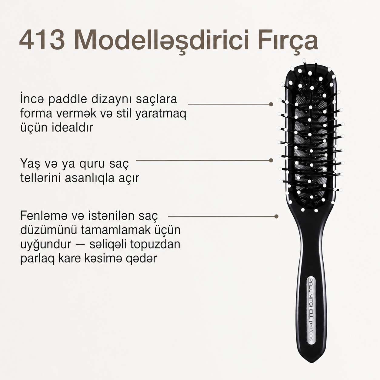 Paul Mitchell Dar və Uzun Formalı Saç Fırçası